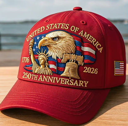 USA 250th Anniversary 3D Logo Baseball Cap Additional Image 7