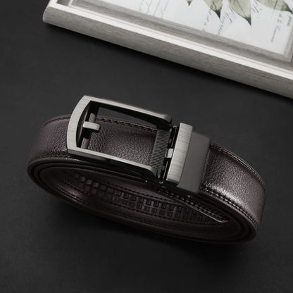 Reversible Faux Buckle Leather Belt for Men Additional Image 7