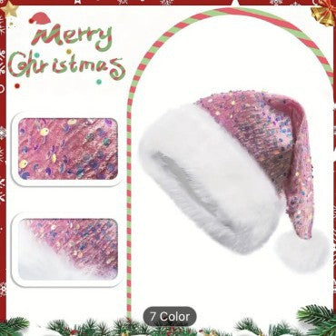 Sparkling Sequin Christmas Hat - Oversized Festive Fun Additional Image 7