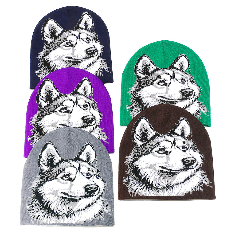 Wolf Knit Beanie: Cozy Fall & Winter Animal Hat Additional Image 7