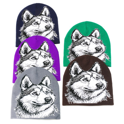 Wolf Knit Beanie: Cozy Fall & Winter Animal Hat Additional Image 7