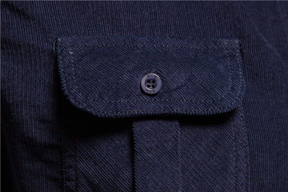 Men's Corduroy Shirt: Autumn Comfort & Business Casual Style Additional Image 7