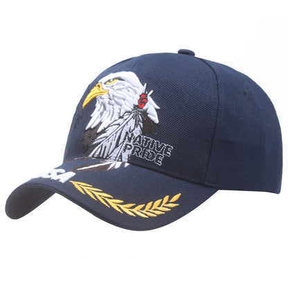 Embroidered Eagle American Flag Baseball Cap Additional Image 7