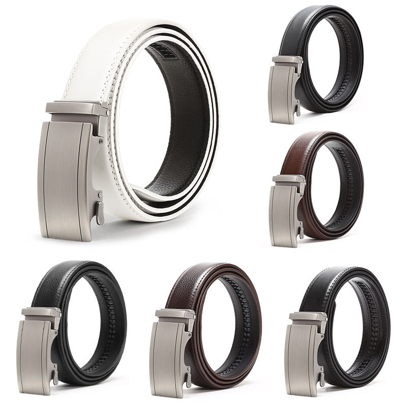 Men's Genuine Leather Automatic Belt Additional Image 7