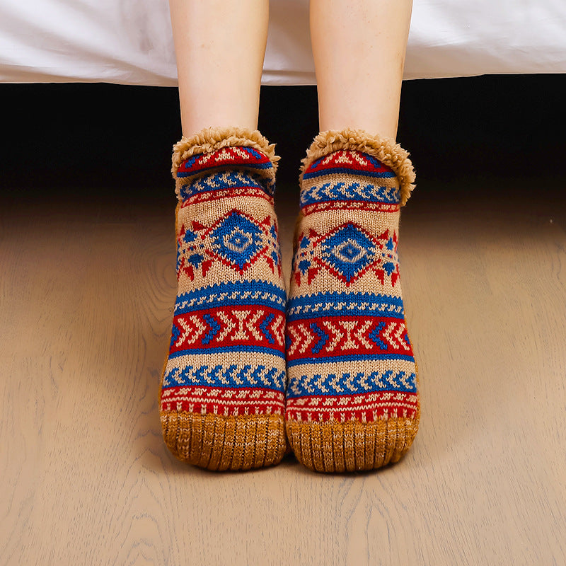 Cozy Fleece-Lined Knit Slipper Socks for Men Additional Image 7