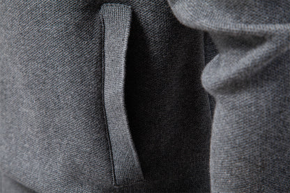 Men's European Fit Zipper Knit Cardigan Additional Image 7