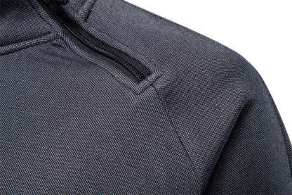 Men's Fleece-Lined Asymmetrical Zip Jacket Additional Image 7