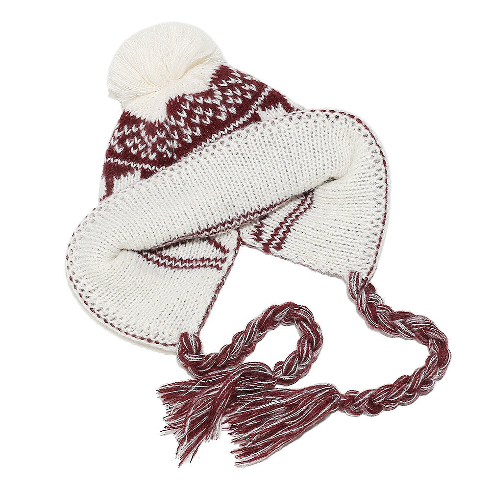 Fair Isle Ear Flap Beanie: Cozy Knit Winter Hat Additional Image 7