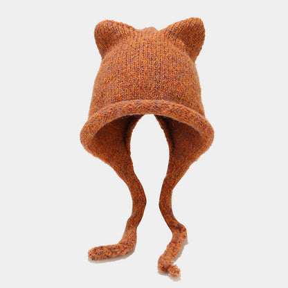 Cute Cat Ear Knit Beanie - Cozy Winter Hat Additional Image 7