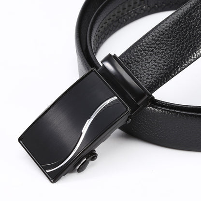 Men's Automatic Leather Belt: Business & Casual Style Additional Image 7