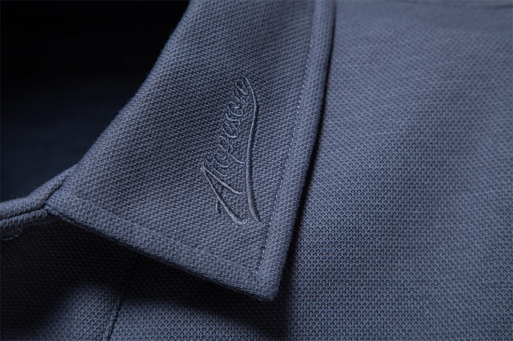 Men's Washed Lapel Polo: Soft Comfort & Casual Style Additional Image 7