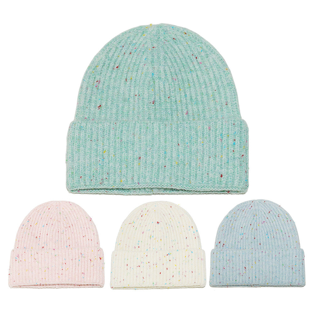 Cozy Multicolor Knit Beanie - Vibrant & Warm Additional Image 7
