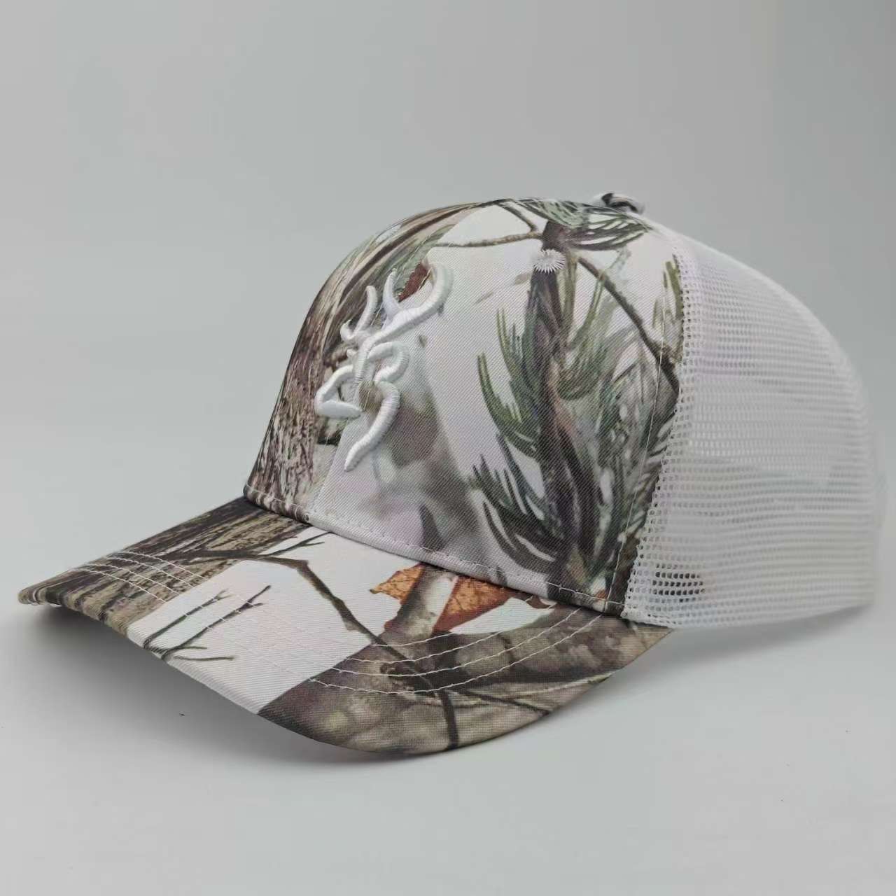 Browning Embroidered Camo Baseball Cap - Sun Protection Additional Image 7