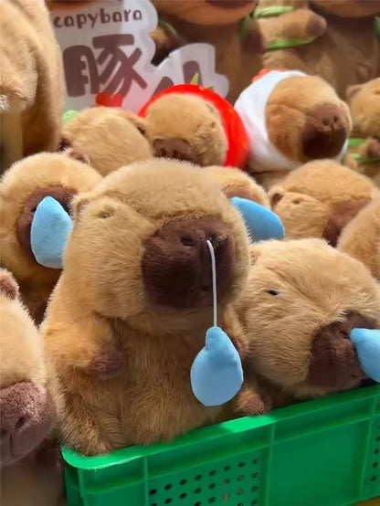 Capybara Plush Pillow with Scarf - Huggable Friend Additional Image 7