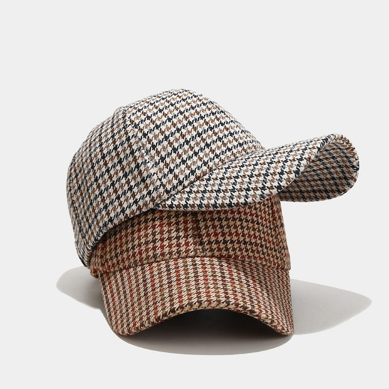 Houndstooth Baseball Cap: Korean Street Style Sun Hat Additional Image 7