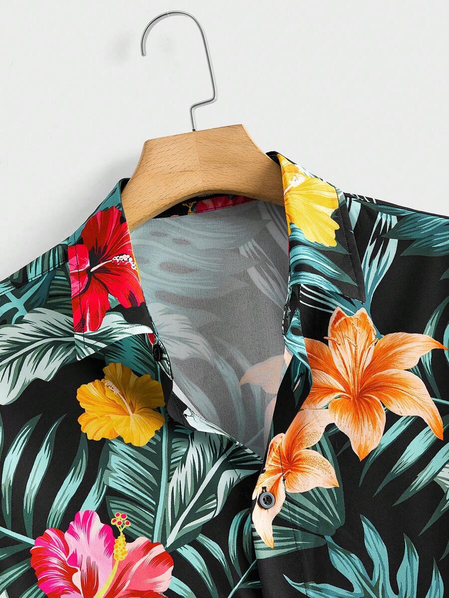 Men's Digital Print Hawaiian Shirt - 2025 Summer Style Additional Image 7