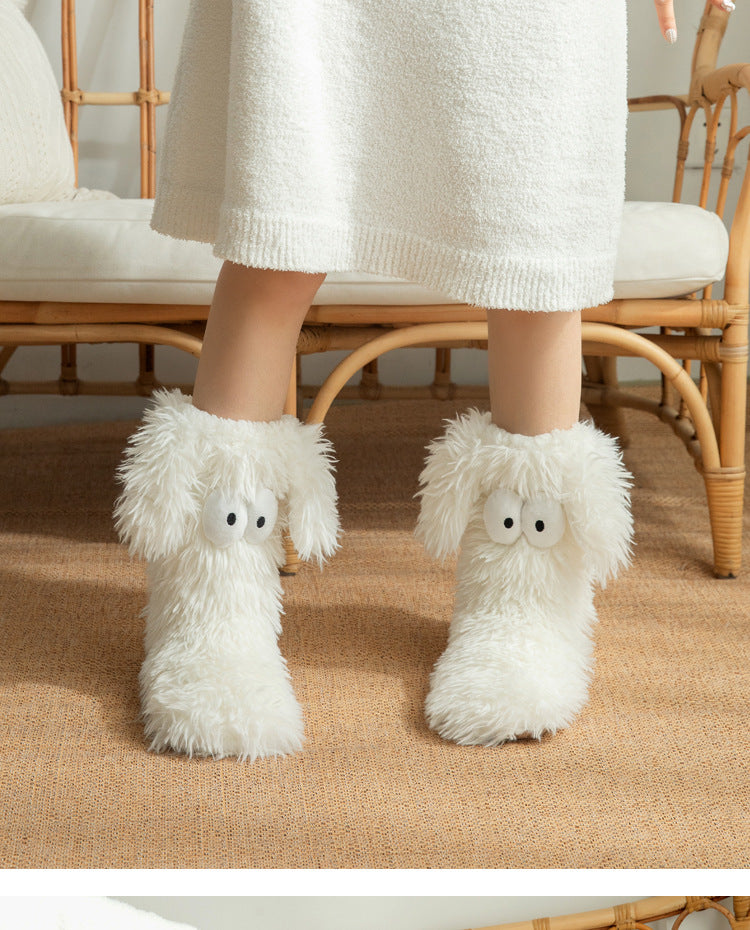 Cozy Lambswool House Slippers - Non-Slip Socks Additional Image 7