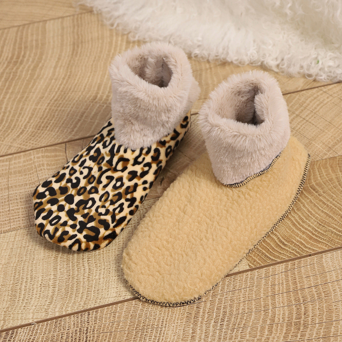 Cozy Leopard Fuzzy Slippers for Women Additional Image 7
