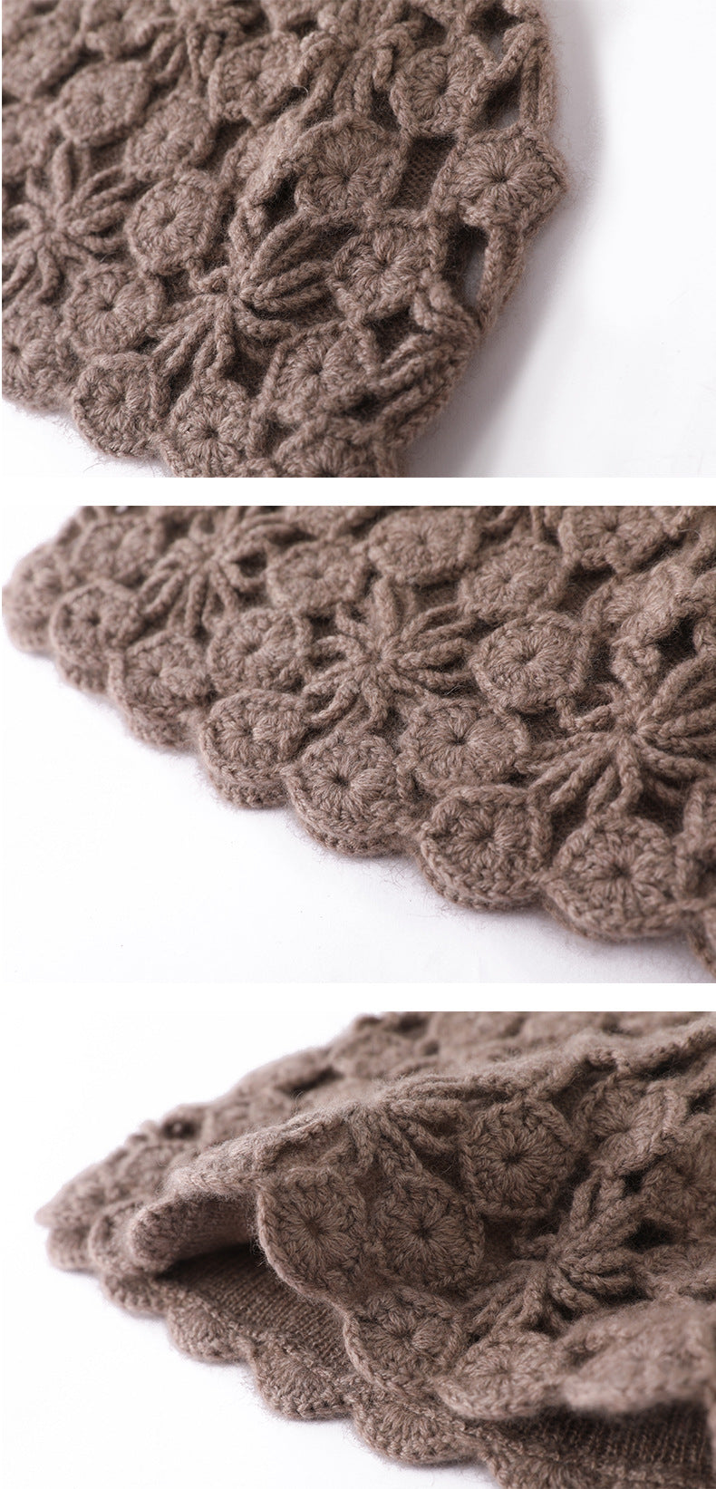 Elegant Plum Blossom Knit Cashmere Hat Additional Image 7