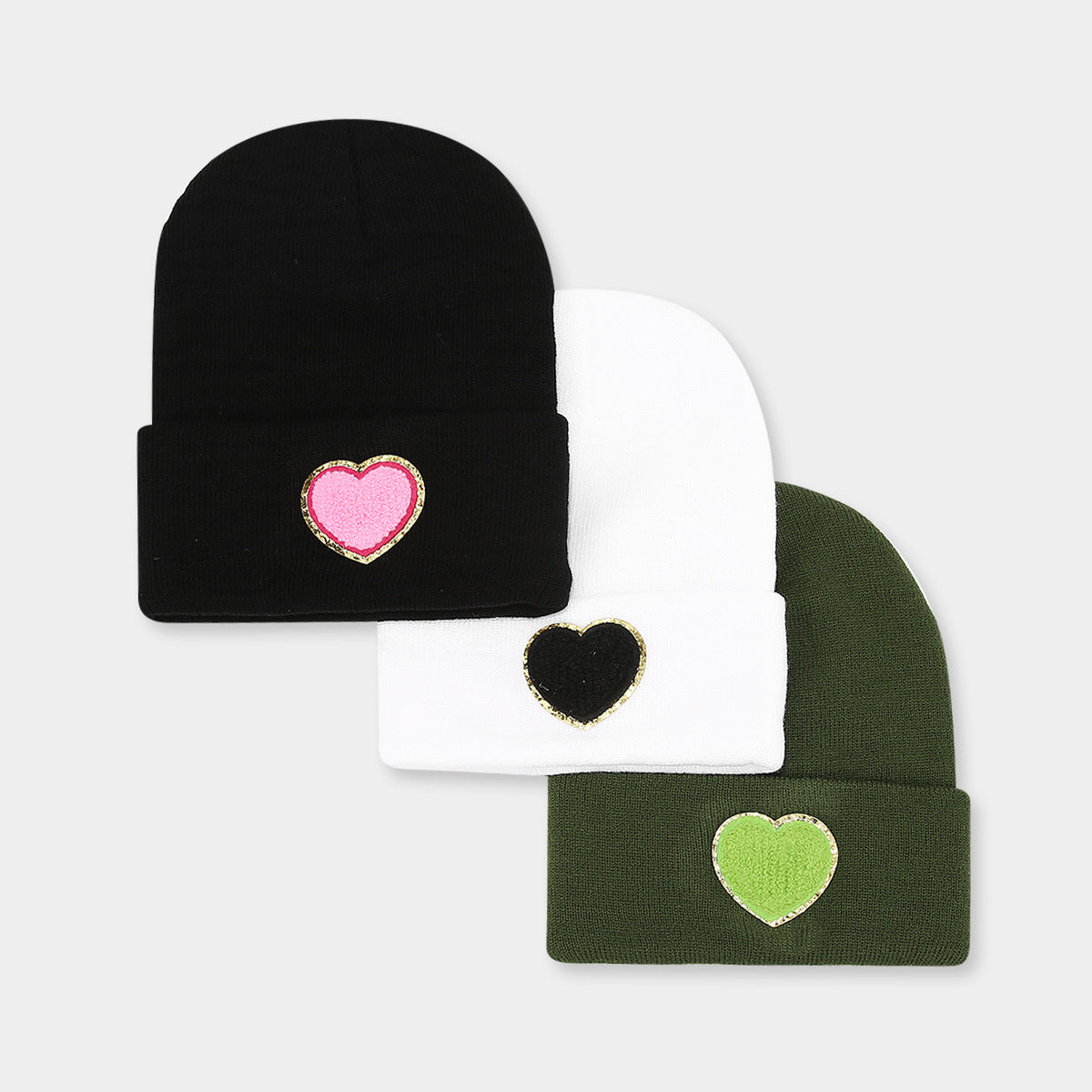 Chic Knitted Wool Hat with "Love" Label - Cozy & Stylish Additional Image 7