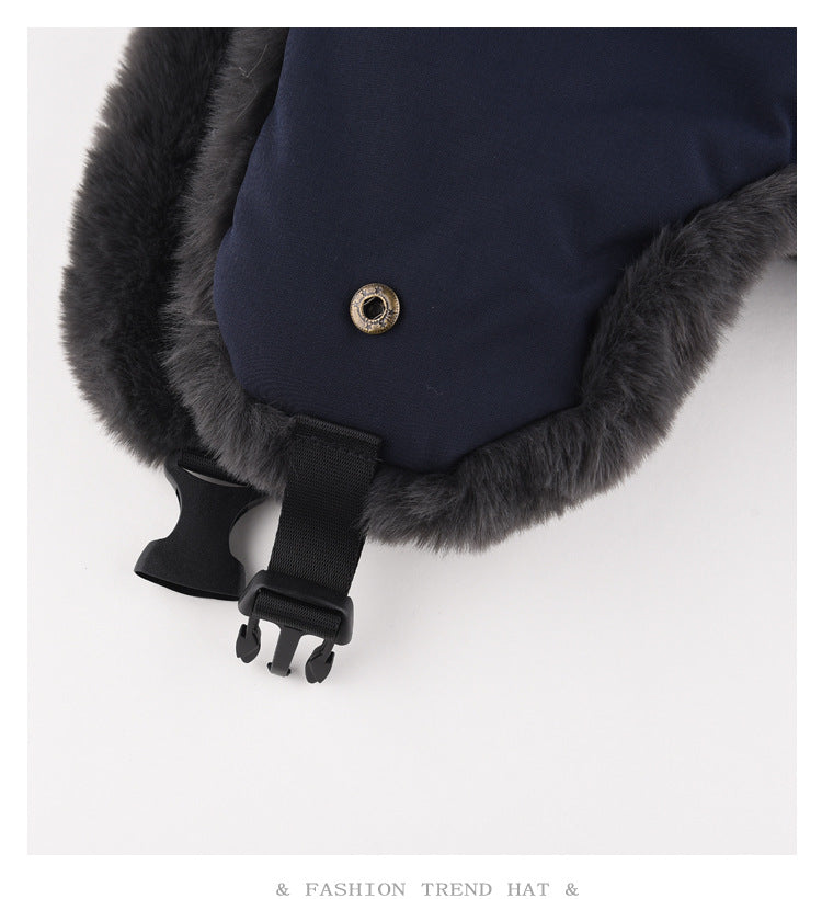 Men's Waterproof Fleece Lei Feng Winter Hat Additional Image 7