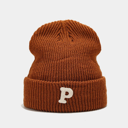 Chunky Knit P Beanie: Cozy & Chic Fall/Winter Hat Additional Image 7