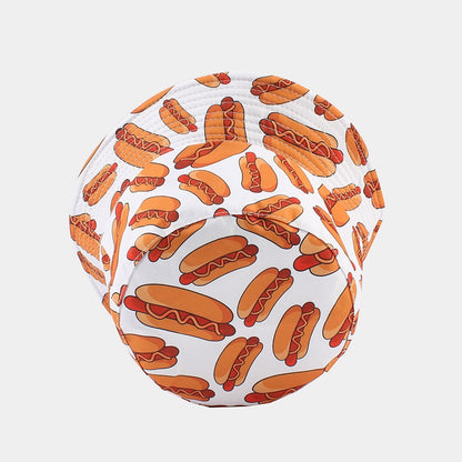 Hot Dog & Macaron Bucket Hats - Reversible Sun Protection Additional Image 7