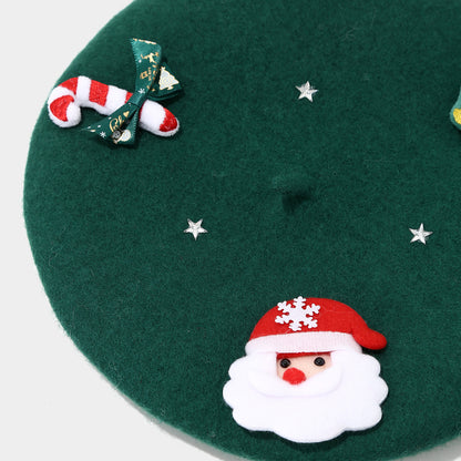 Chic Wool Bow Beret - Korean Style Winter Hat Additional Image 7