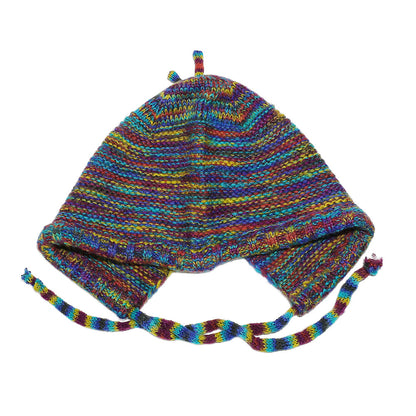 Rainbow Gradient Knit Beanie - Cozy Winter Hat Additional Image 7