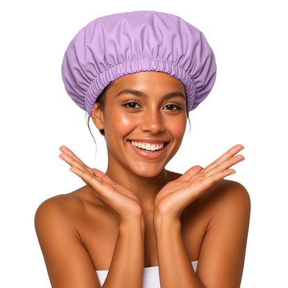 Waterproof Shower Cap - Reusable & Elastic Additional Image 7