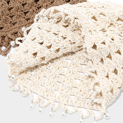 Boho Crochet Hooded Hat with Tassels Additional Image 7