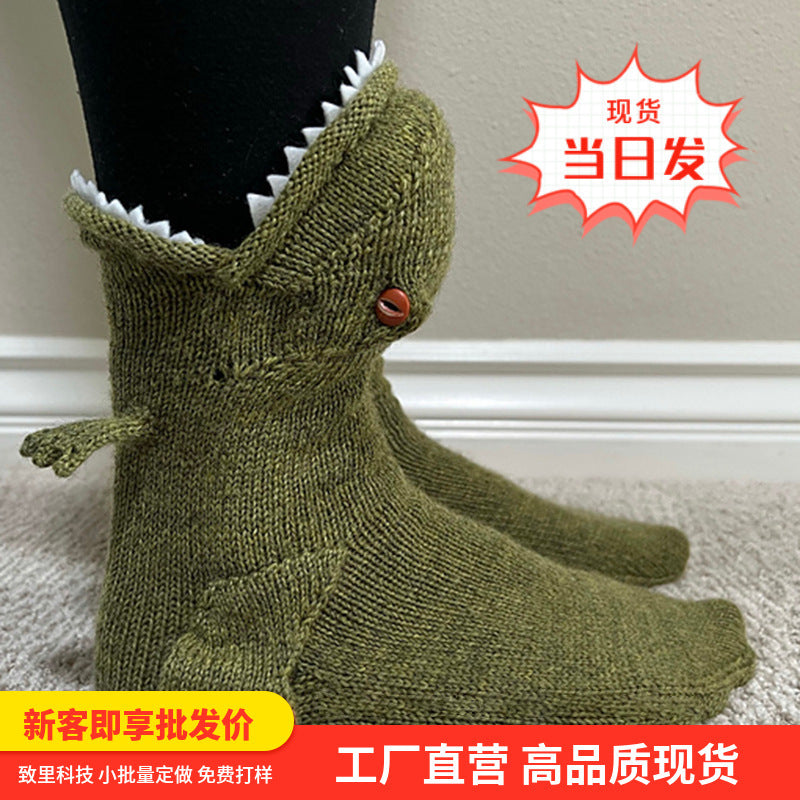 Cozy Knitted Dino & Dragon Socks | Fun, Warm, & Unique Additional Image 7