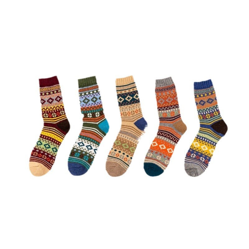 Cozy Rabbit Wool Blend Men's Mid-Tube Socks Additional Image 7