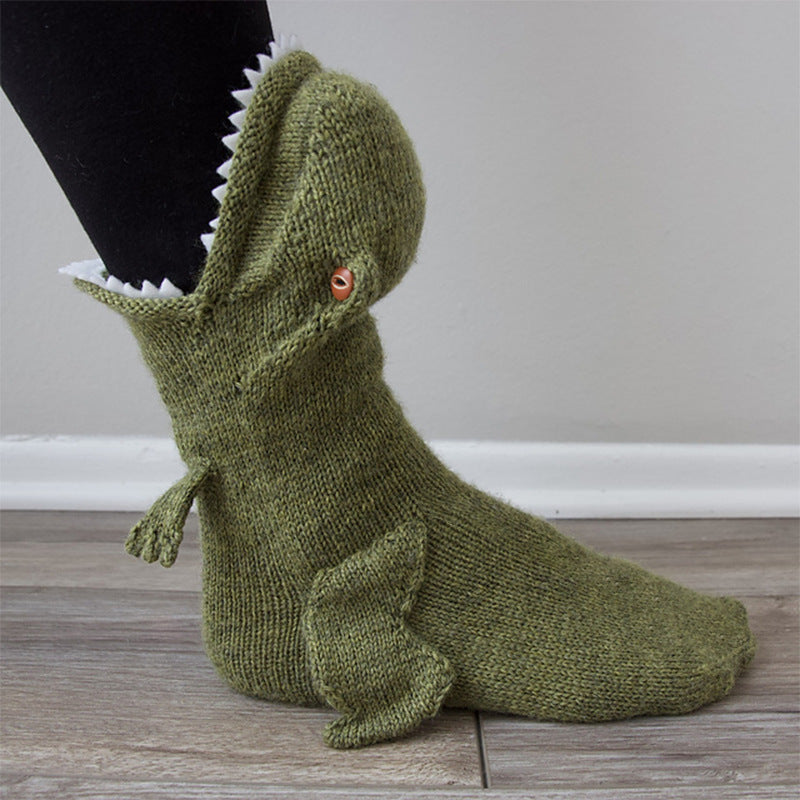 Cozy Knitted Dino & Dragon Socks | Fun, Warm, & Unique Additional Image 8