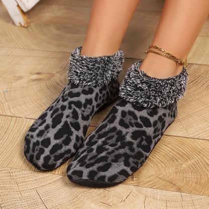 Cozy Leopard Print Fuzzy Slippers - Women's Comfort Additional Image 8