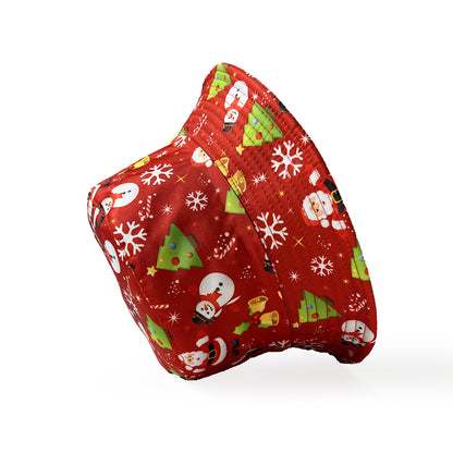 Festive Santa & Snowman Print Bucket Hat for Women Additional Image 8