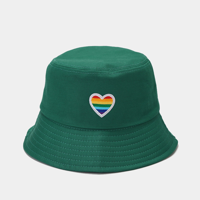 Rainbow Love Cotton Fisherman Hat - Korean Style Additional Image 8
