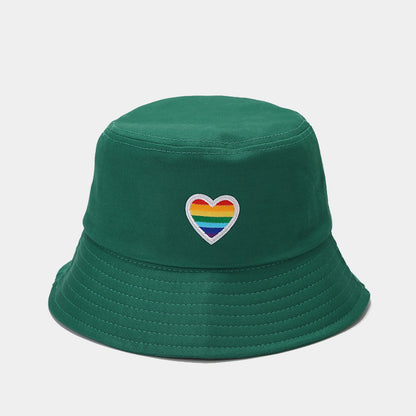 Rainbow Love Cotton Fisherman Hat - Korean Style Additional Image 8