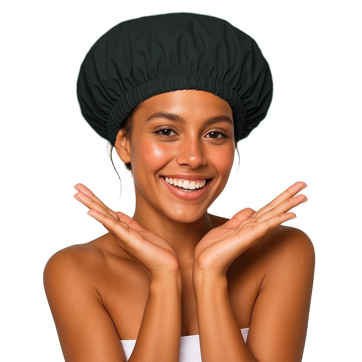 Waterproof Shower Cap - Reusable & Elastic Additional Image 8