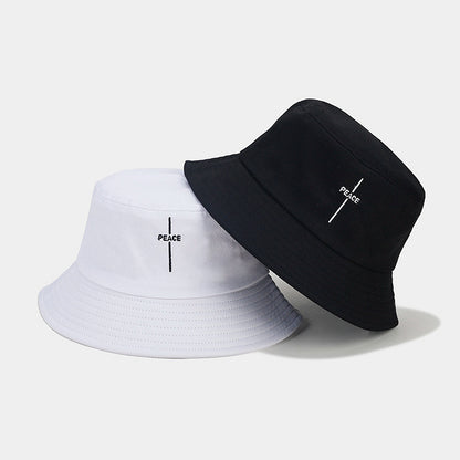 Retro Peace Embroidered Fisherman Hat Additional Image 8