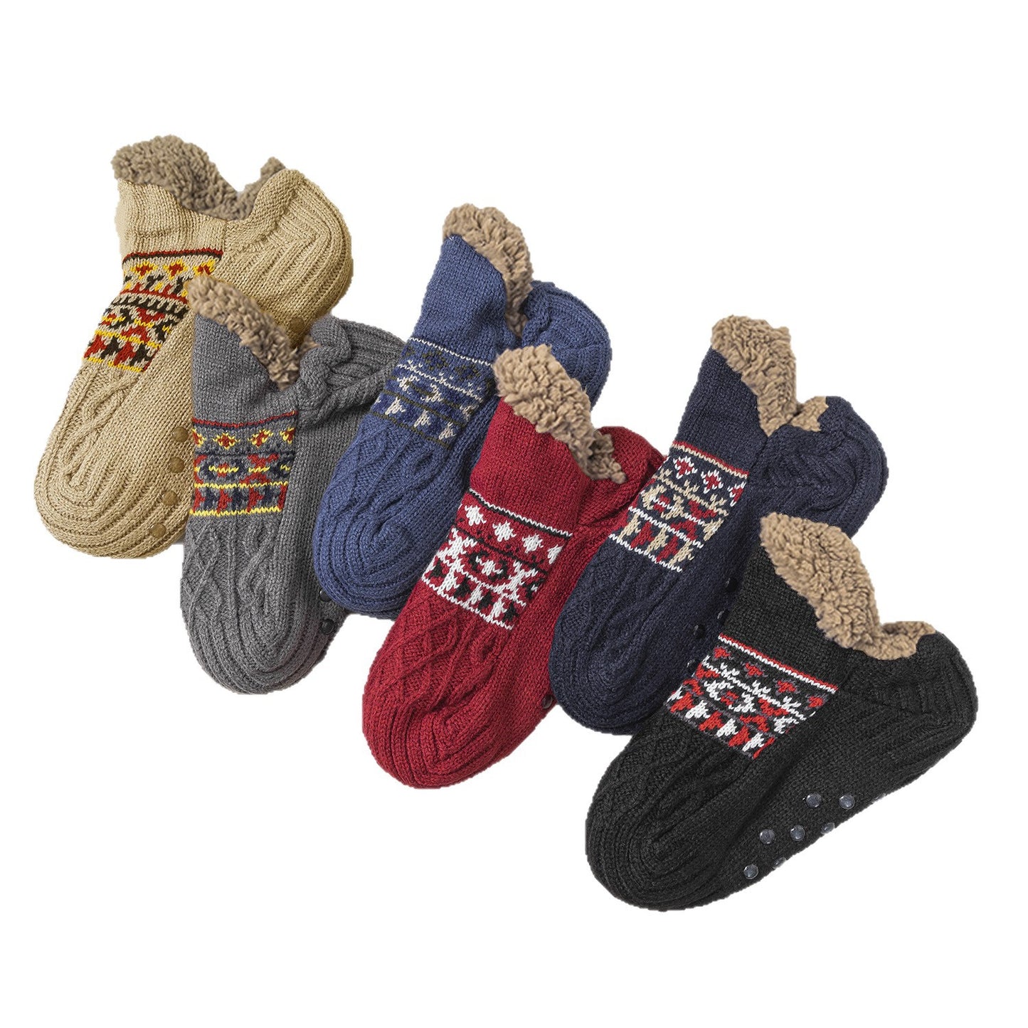 Cozy Fleece-Lined Winter Floor Socks for Women Additional Image 8
