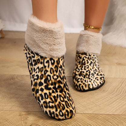 Cozy Leopard Fuzzy Slippers for Women Additional Image 8