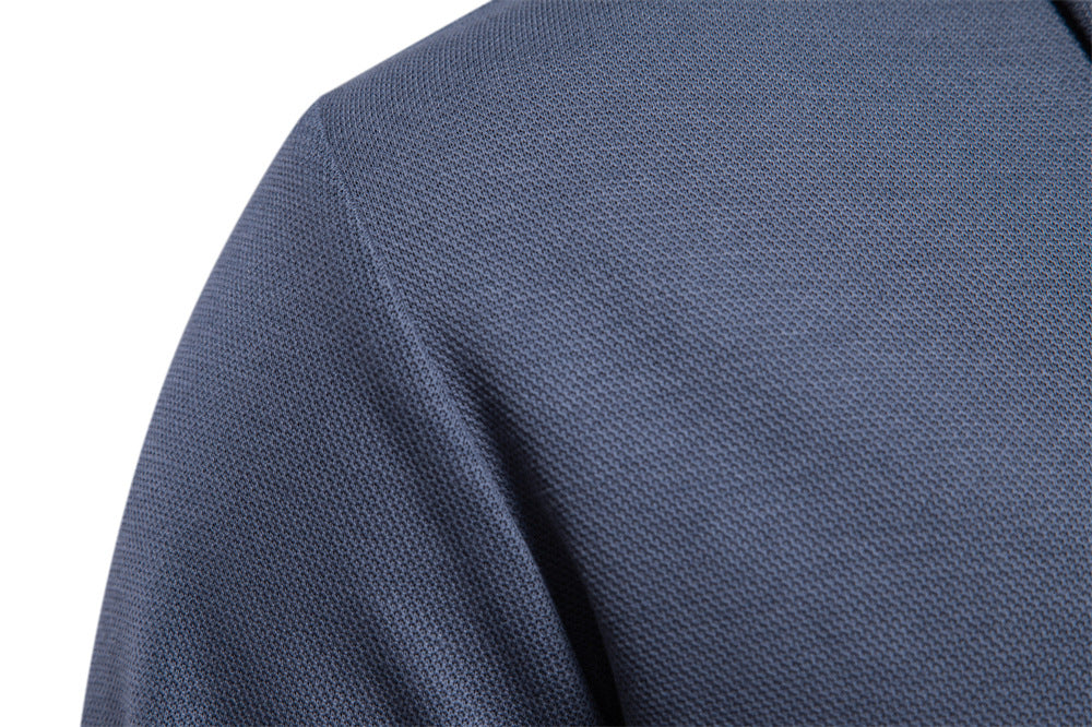 Washed Lapel Polo Shirt for Men - All-Season Casual Style Additional Image 8