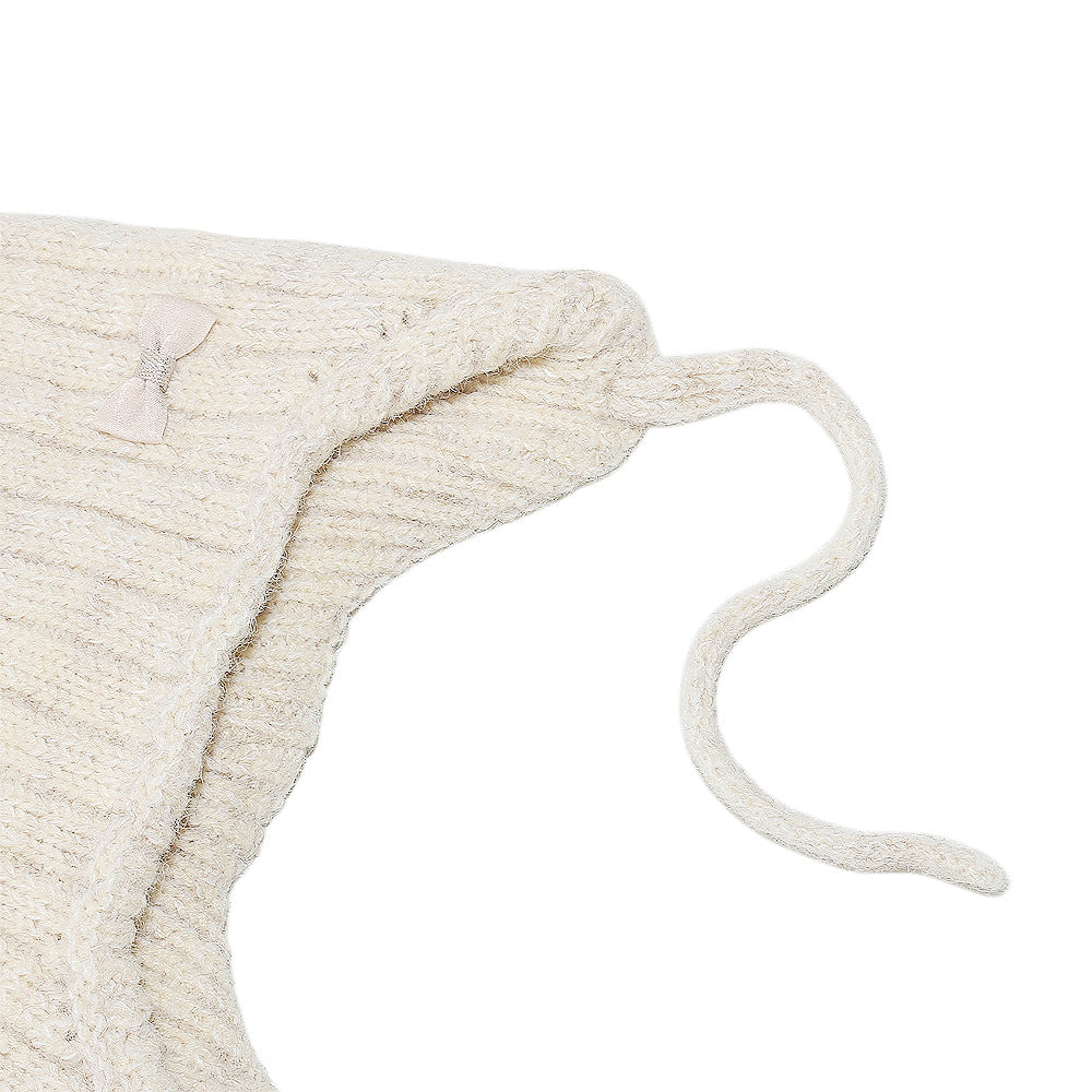 Girls' Bow Earflap Knit Hat - Cozy Winter Style Additional Image 8