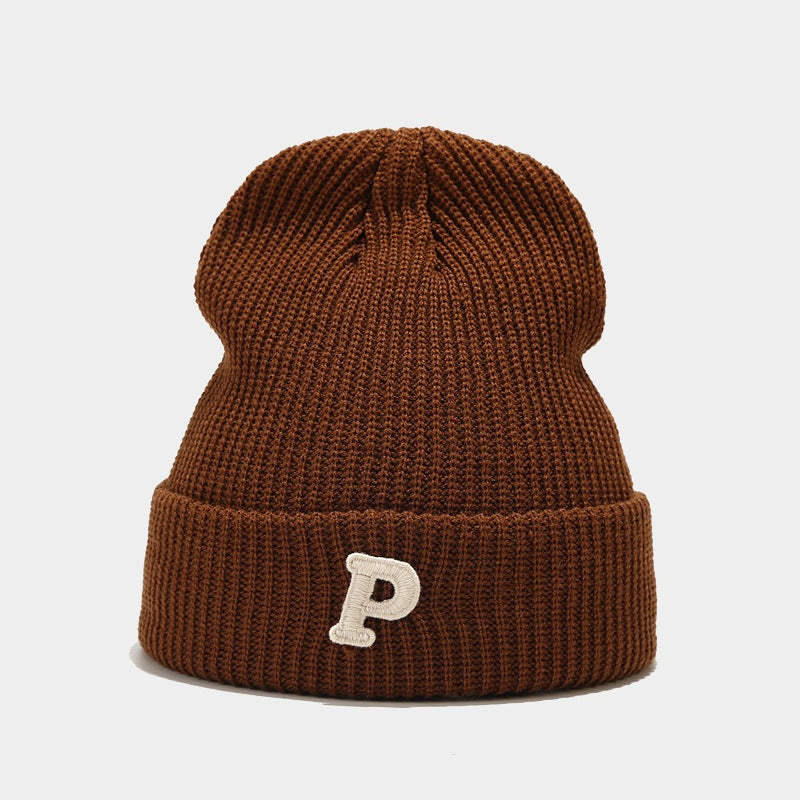 Chunky Knit P Beanie: Cozy & Chic Fall/Winter Hat Additional Image 8