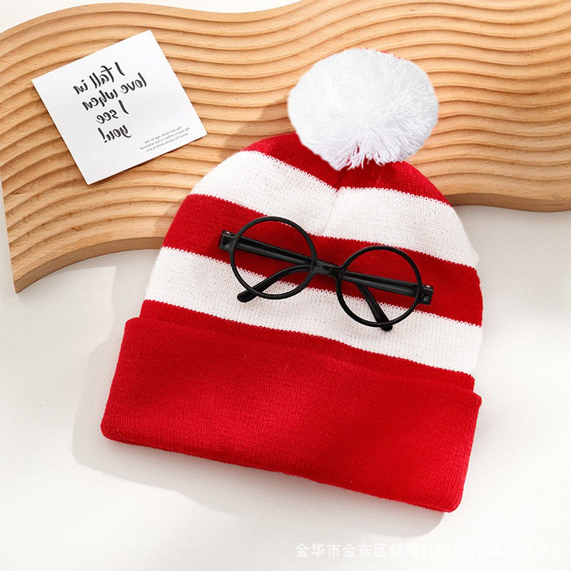 Festive Pom-Pom Knit Hats for Parties & Holidays Additional Image 8