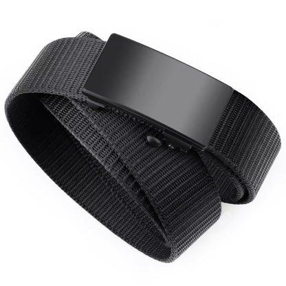 Men's Auto-Buckle Canvas Belt: Tactical & Casual Additional Image 8