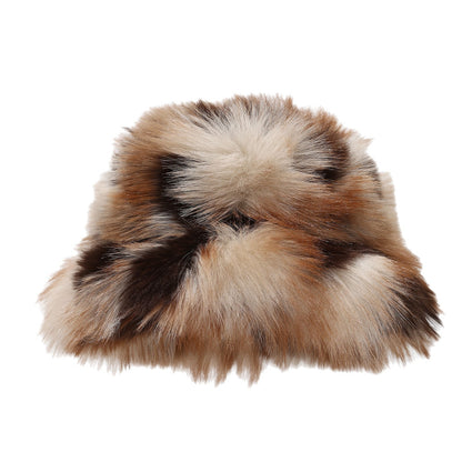 Chunky Faux Fur Bucket Hat - Cozy Winter Style Additional Image 8