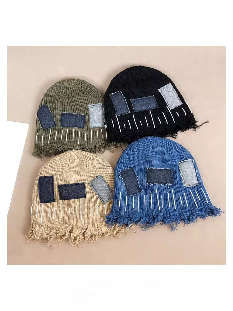 Ripped Wool Knit Beanie - Trendy Winter Hat for Men & Women Additional Image 8