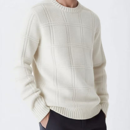 Men's Textured Knit Sweater: Casual Comfort Additional Image 8